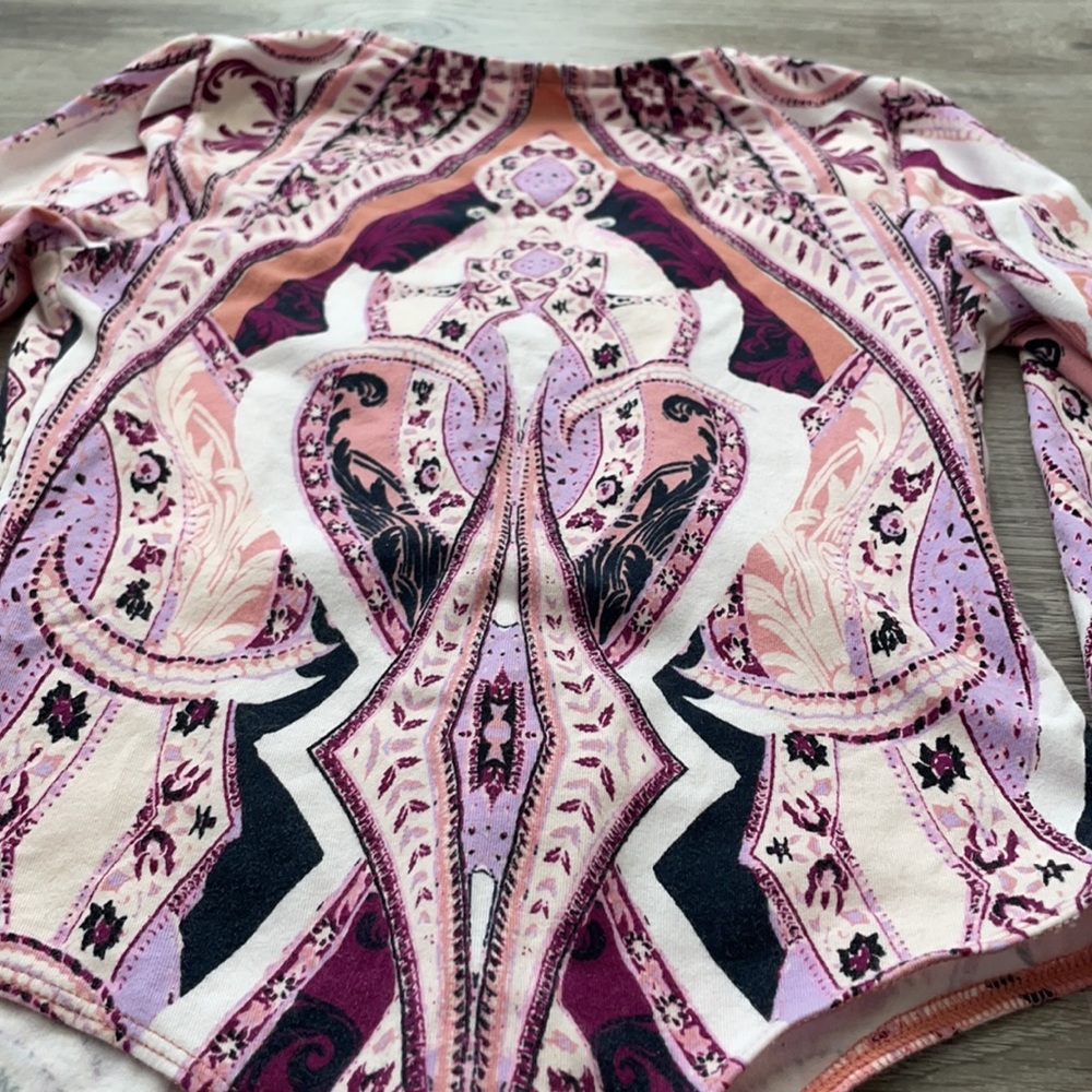 Free People | Pick a Place Paisley Bodysuit - Picture 6 of 12